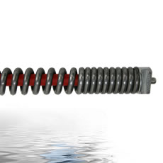 Profi Rohrreinigungsspirale mit Kern -rot-, 16 mm x 2 Meter lang, Drahtstärke 3,5 mm | G.Drexl